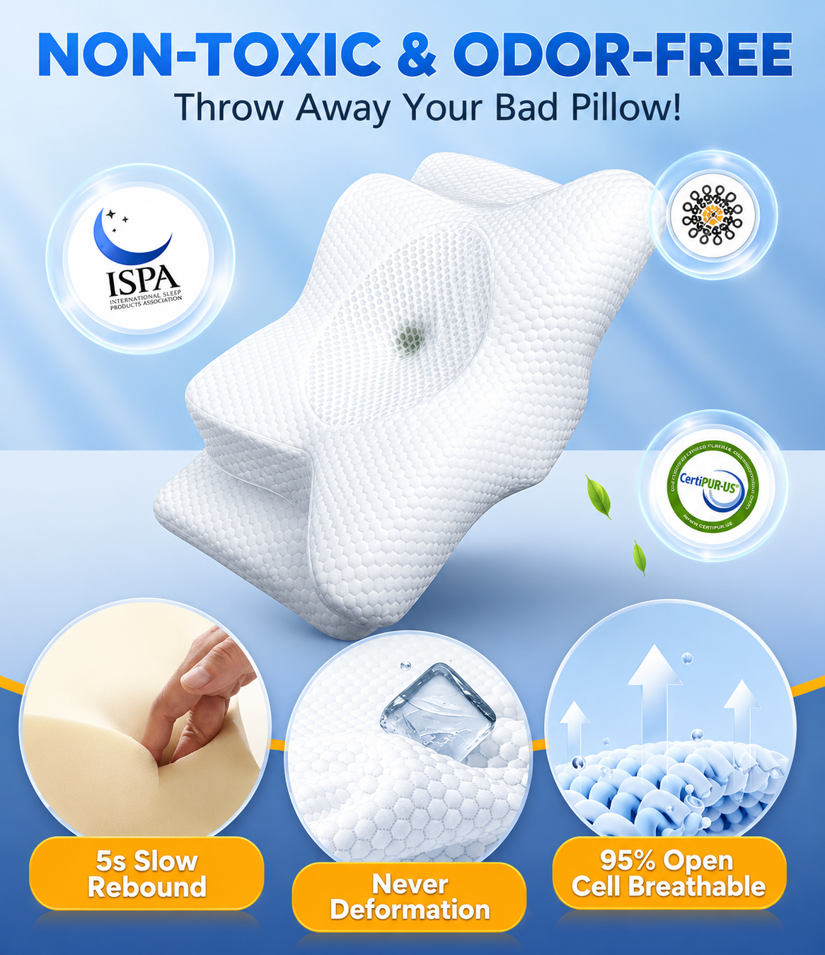 CloudRest® Memory Foam Pillow
